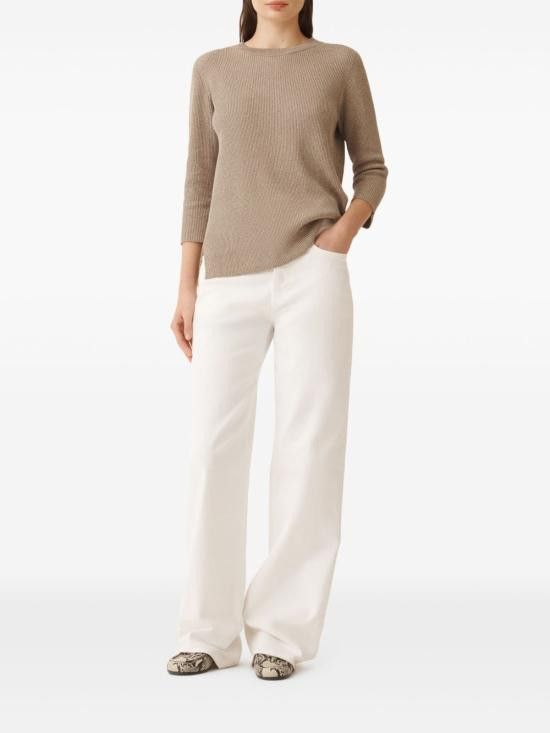 Fabiana Filippi FABIANA FILIPPI Women Sweater MAD275F494 L4528195 Brown Size M / US 6-8 / IT 42-44 - 3 Thumbnail