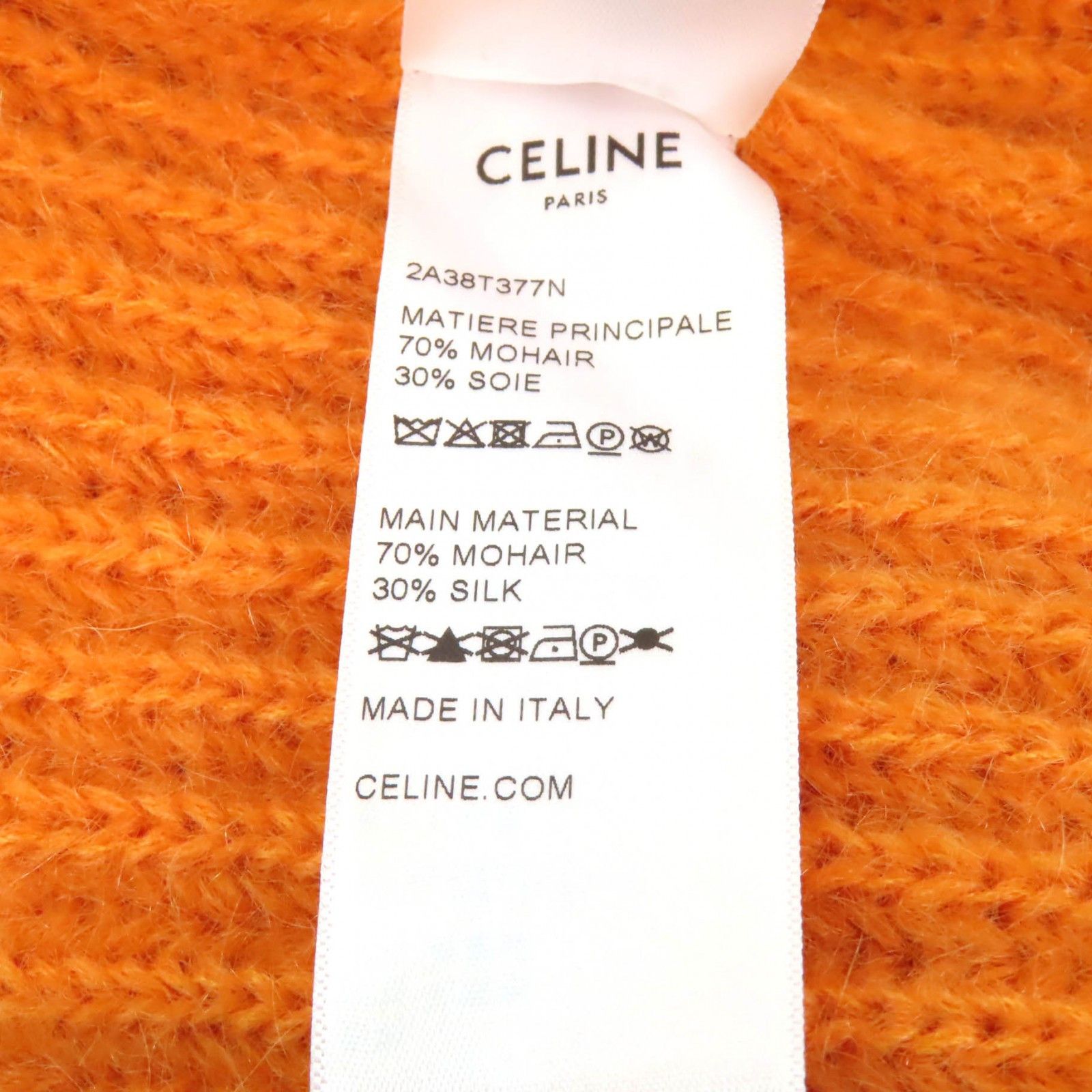 Celine Celine Celine Cropped V-neck Mohair Cardigan Others Tops 2A38T377N DUTY FREE for USA Size ONE SIZE - 7 Thumbnail