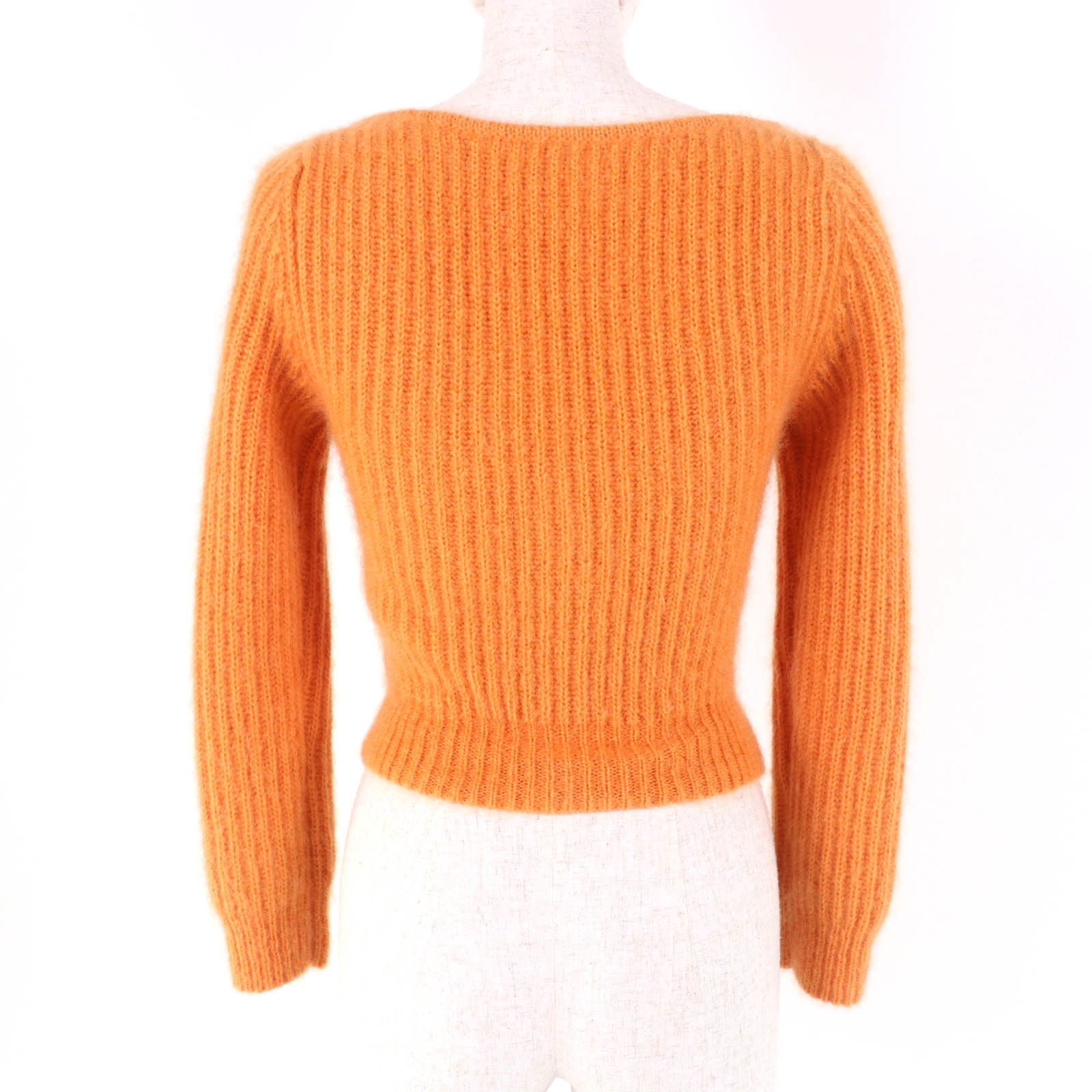 Celine Celine Celine Cropped V-neck Mohair Cardigan Others Tops 2A38T377N DUTY FREE for USA Size ONE SIZE - 3 Thumbnail
