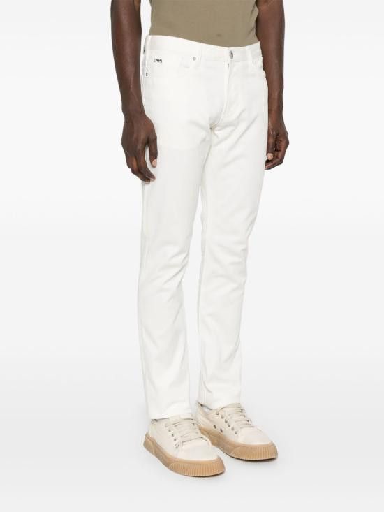 Emporio Armani EMPORIO ARMANI Men Denim Pants EM000121 AF14122U0003 White Size US 34 / EU 50 - 5 Thumbnail
