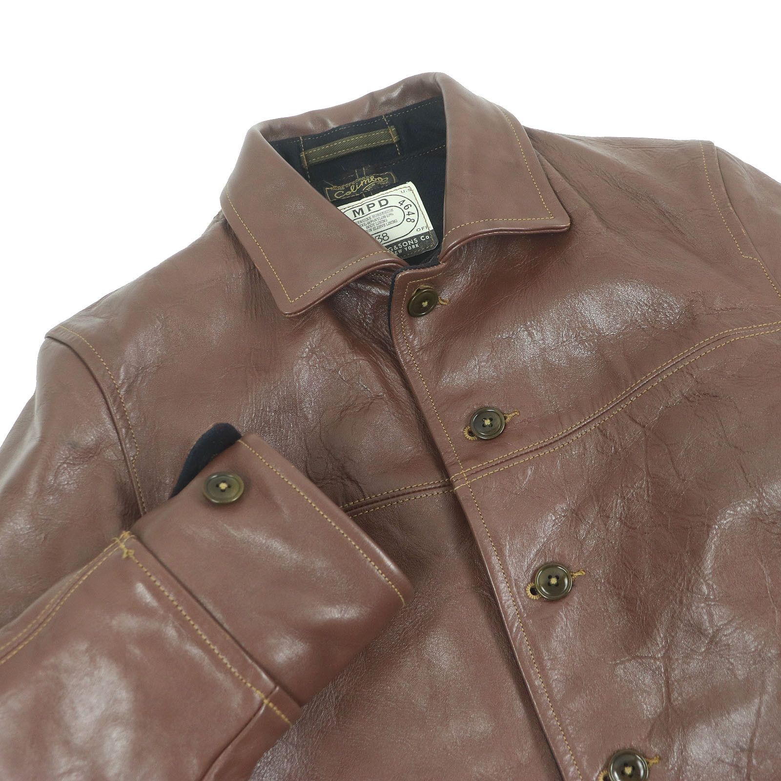 Other Other COLIMBO Stockman's Work Horsehide Coat Leather Outerwear DUTY FREE for USA Size ONE SIZE - 2 Thumbnail