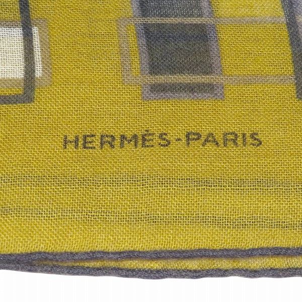 Hermes Hermes Hermes H Pattern Cashmere Silk Scarf Others Scarf DUTY FREE for USA Size ONE SIZE - 7 Thumbnail