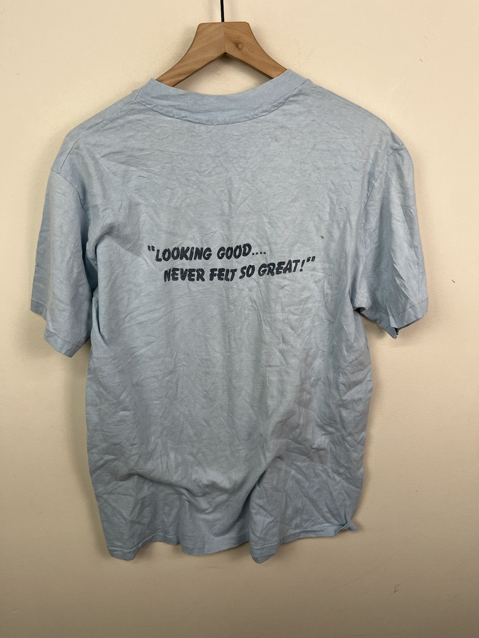 Vintage Vintage 90s Sports Trek Singel Stitch Gym T Shirt Size L Size US L / EU 52-54 / 3 - 3 Thumbnail