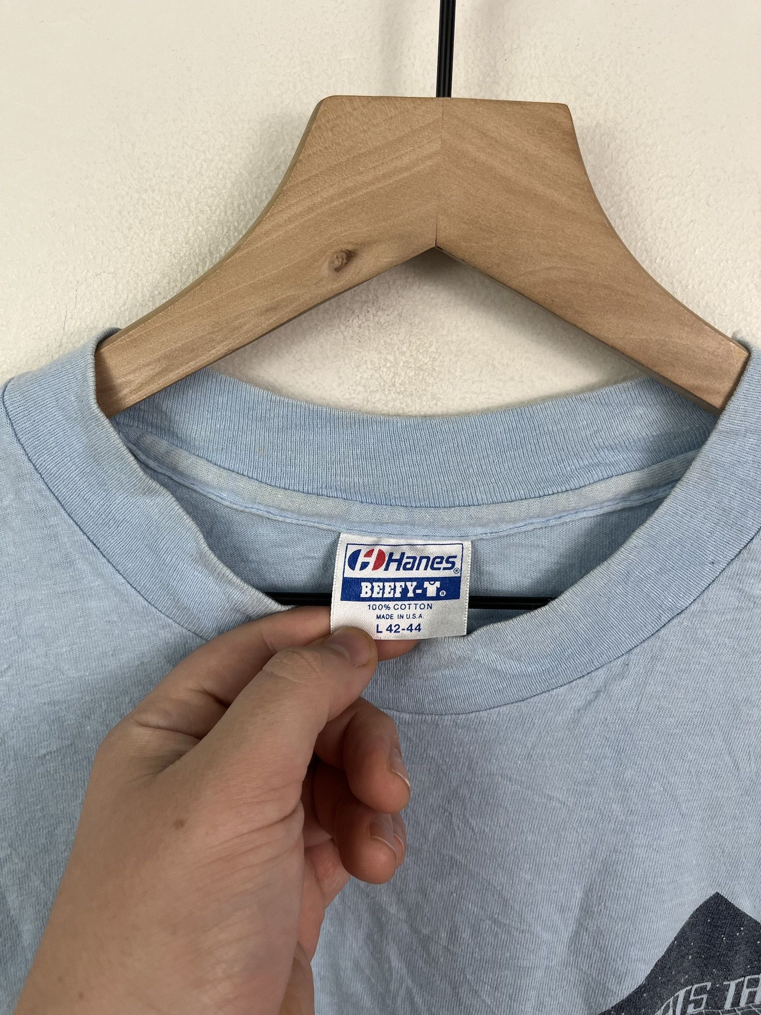 Vintage Vintage 90s Sports Trek Singel Stitch Gym T Shirt Size L Size US L / EU 52-54 / 3 - 2 Thumbnail