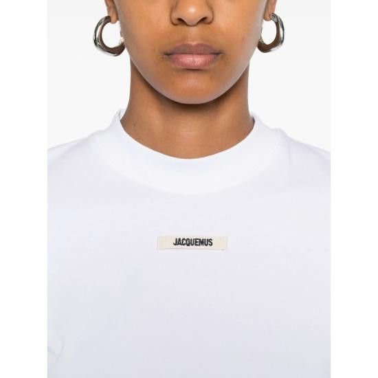 Jacquemus JACQUEMUS Women Tops TSW00133 AJ00124 100 WHITE Size L / US 10 / IT 46 - 2 Thumbnail