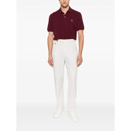 Brunello Cucinelli BRUNELLO CUCINELLI Men Polo Shirts ME8548770 COA16 RED Size US S / EU 44-46 / 1 - 2 Thumbnail