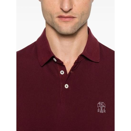 Brunello Cucinelli BRUNELLO CUCINELLI Men Polo Shirts ME8548770 COA16 RED Size US M / EU 48-50 / 2 - 3 Thumbnail