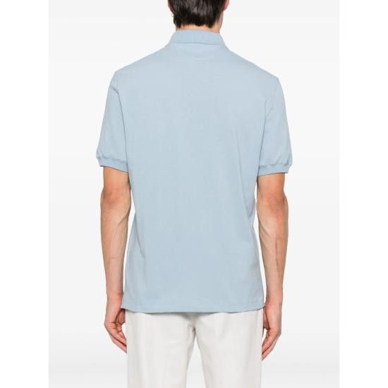 Brunello Cucinelli BRUNELLO CUCINELLI Men Polo Shirts ME8548770 CJD84 BLUE Size US XXL / EU 58 / 5 - 3 Thumbnail