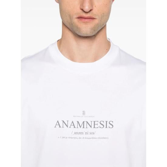 Brunello Cucinelli BRUNELLO CUCINELLI Men T-Shirts M0B138495 CC770 WHITE Size US L / EU 52-54 / 3 - 2 Thumbnail