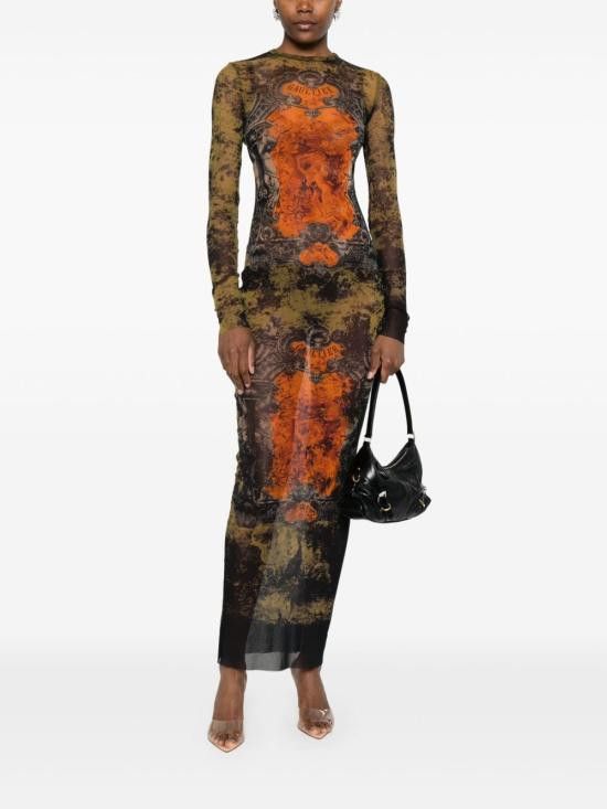 Jean Paul Gaultier JEAN PAUL GAULTIER Women Mid Skirts 2503WDR023 M006P004115 Orange Size M / US 6-8 / IT 42-44 - 5 Thumbnail