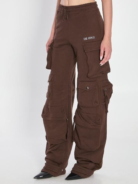 The Attico THE ATTICO Women Straight Pants 251WCP00260 BROWN Size 26" / US 2 / IT 38 - 2 Thumbnail