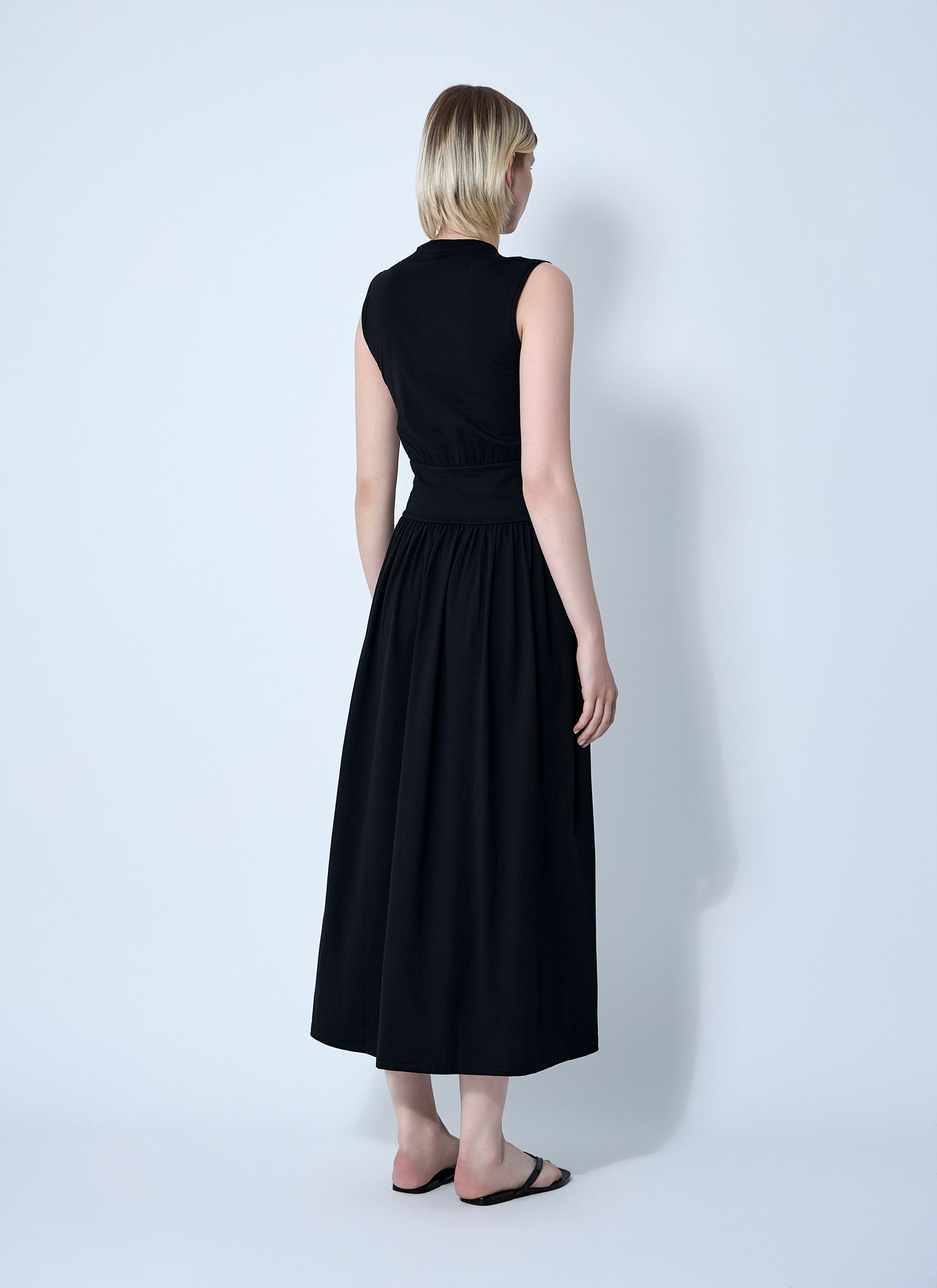 Toteme Sleeveless Cotton Tee Dress Size S / US 4 / IT 40 - 4 Thumbnail