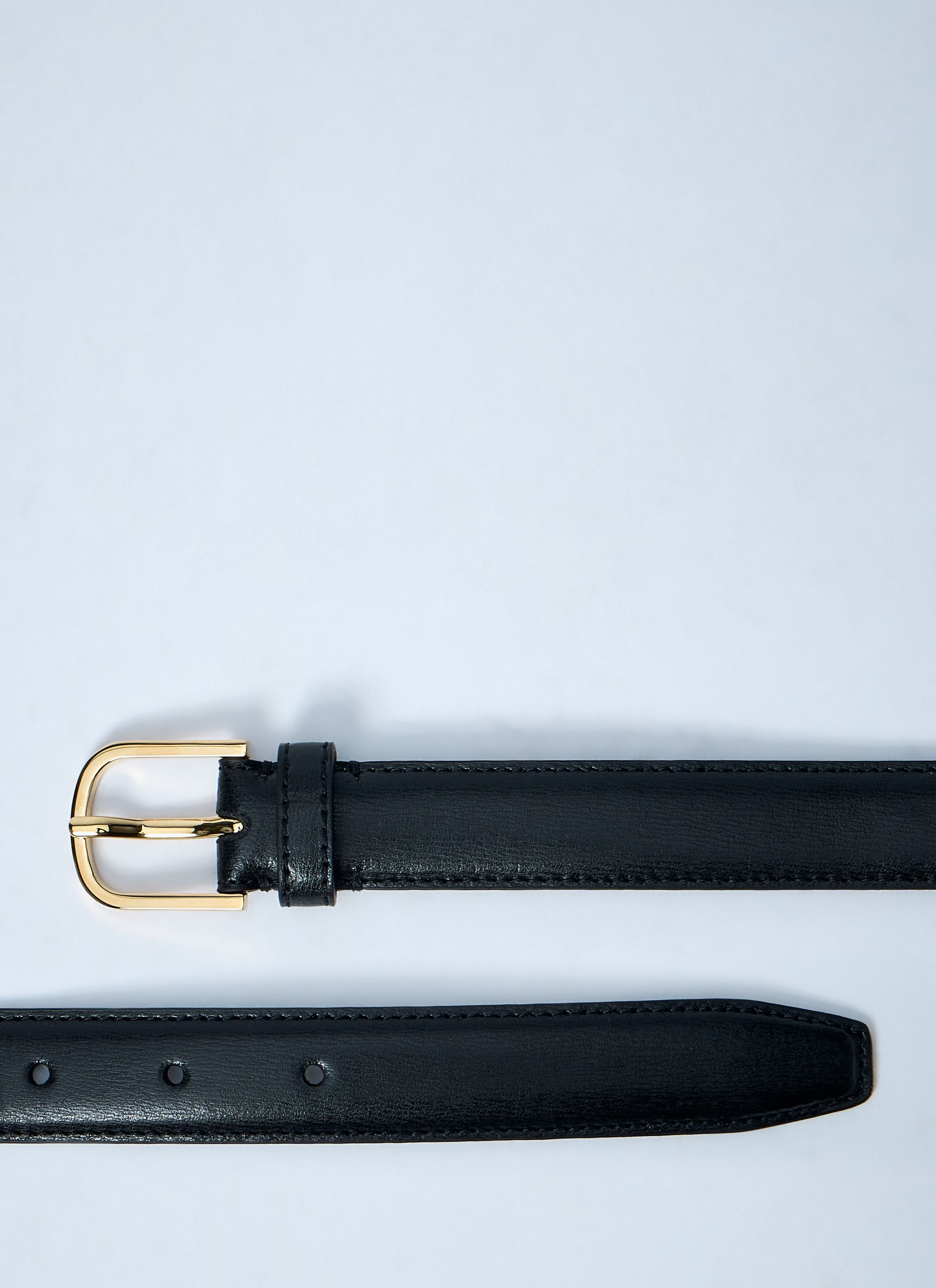 Toteme Slim Leather Belt Size ONE SIZE - 4 Thumbnail