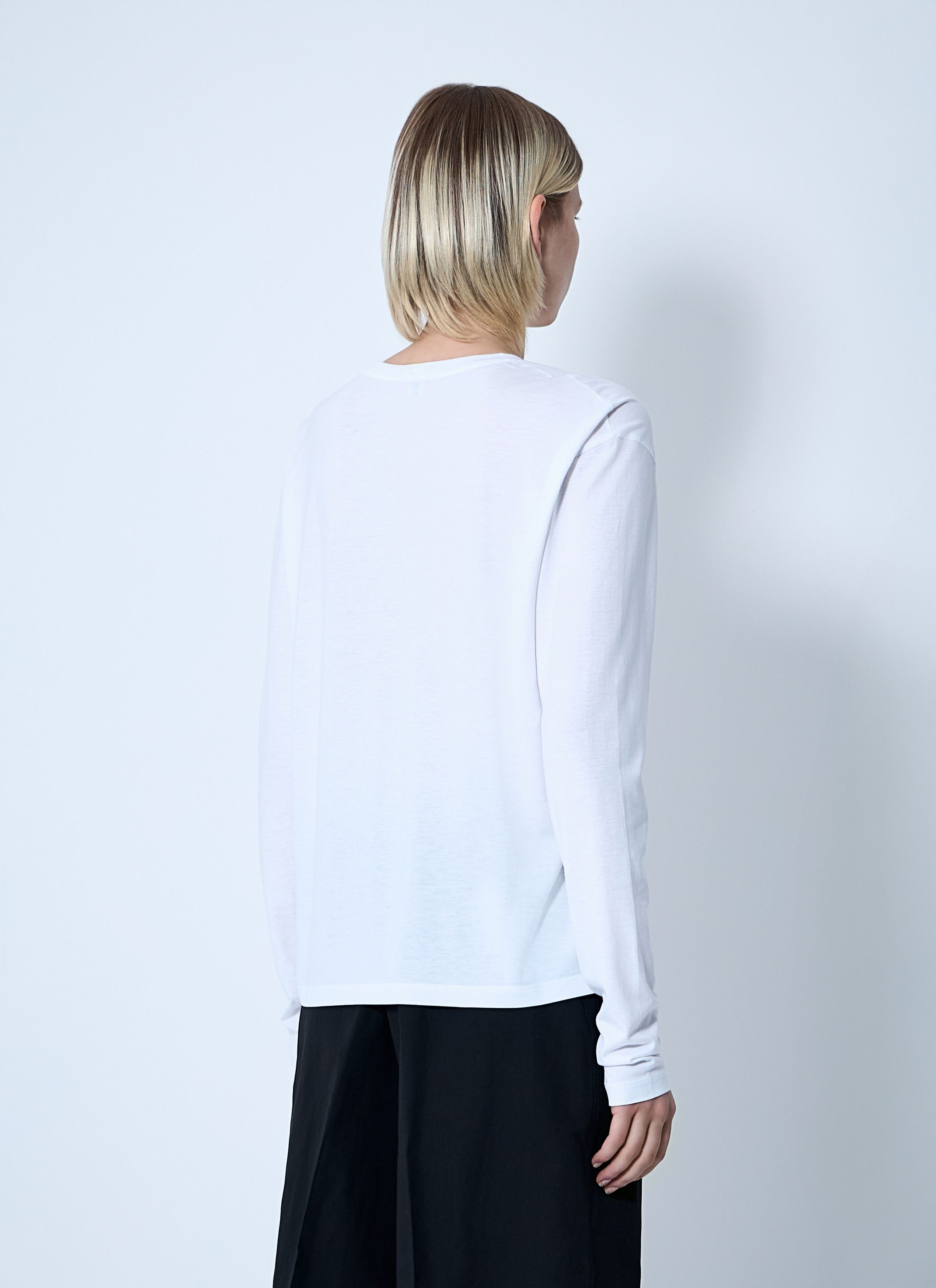 Toteme Classic Long Sleeve T-Shirt Size L / US 10 / IT 46 - 4 Thumbnail