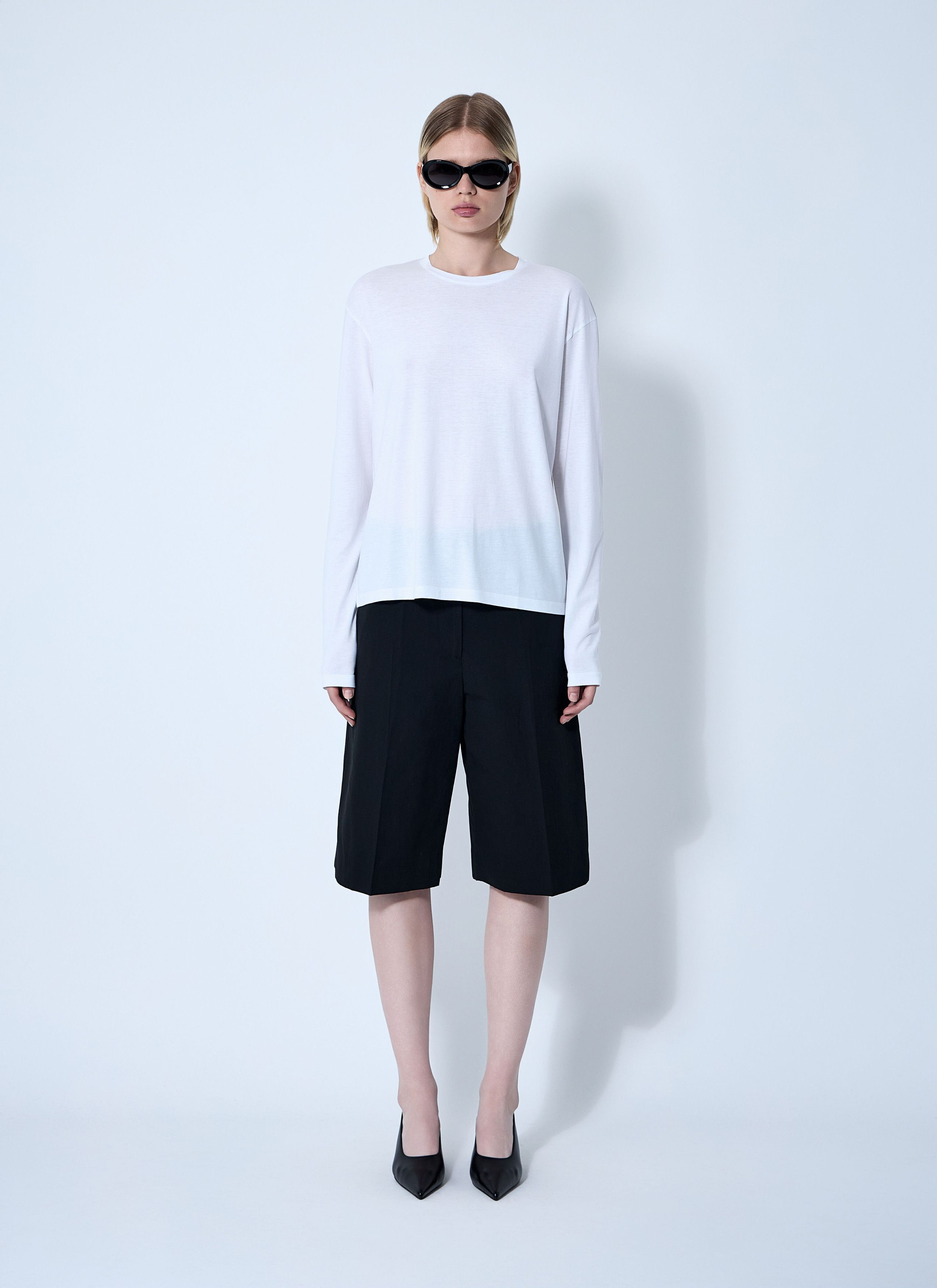 Toteme Classic Long Sleeve T-Shirt Size L / US 10 / IT 46 - 2 Thumbnail
