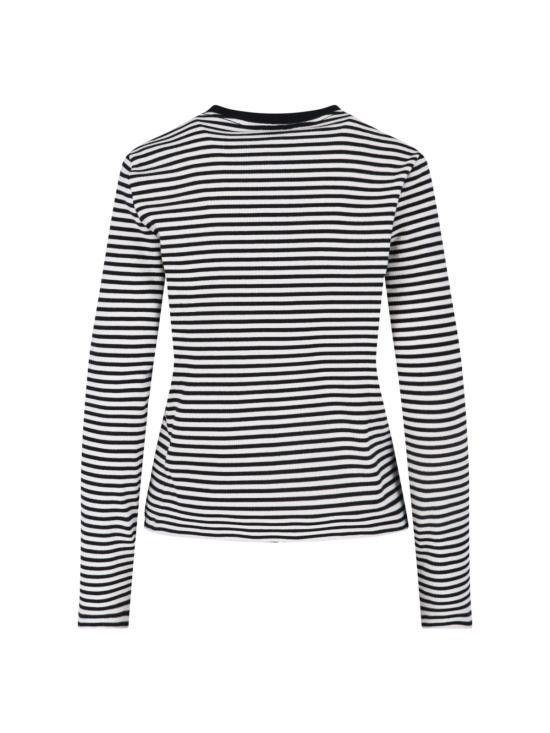 Anine Bing ANINE BING Women Sweater A 08 10314 MTL2 CREAM AND BLACK STRIPE Black Size M / US 6-8 / IT 42-44 - 2 Thumbnail