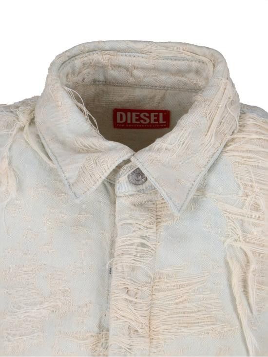 Diesel DIESEL Women Shirts A19061 09M40 01 White Size S / US 4 / IT 40 - 4 Thumbnail