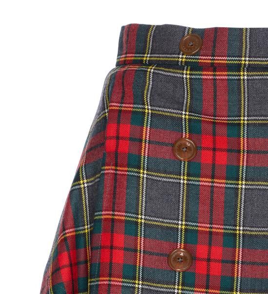 Vivienne Westwood VIVIENNE WESTWOOD Women Mid Skirts 1F020005 W0176H203 Red Size 28" / US 6 / IT 42 - 4 Thumbnail