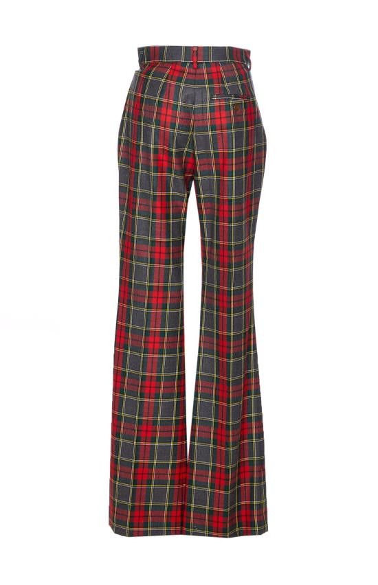 Vivienne Westwood VIVIENNE WESTWOOD Women Straight Pants 1F010008 W0176H203 Red Size 28" / US 6 / IT 42 - 2 Thumbnail