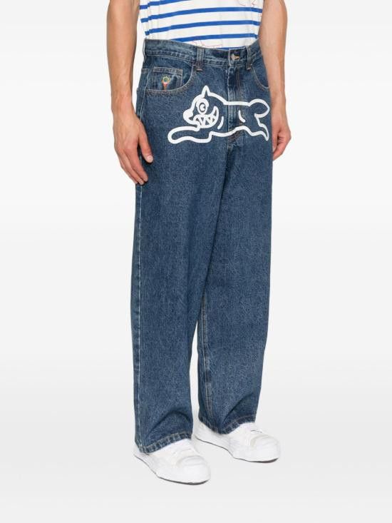 Icecream ICECREAM Men Denim Pants ICD25205 MIDWASHBLUE Blue Size US 32 / EU 48 - 3 Thumbnail