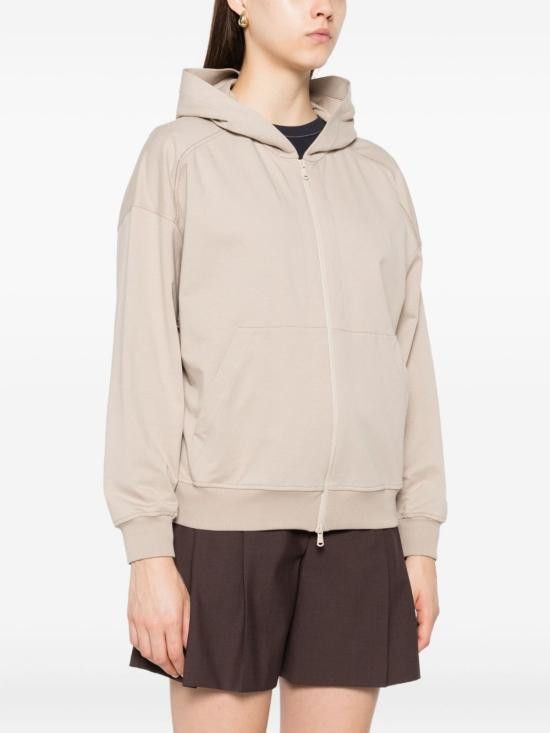 Brunello Cucinelli BRUNELLO CUCINELLI Women Hoodies MP827FB706 C4274 Beige Size M / US 6-8 / IT 42-44 - 4 Thumbnail