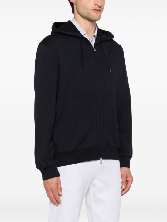Brunello Cucinelli BRUNELLO CUCINELLI Women Hoodies MW8639069G C4425 Blue Size XS / US 0-2 / IT 36-38 - 2 Thumbnail