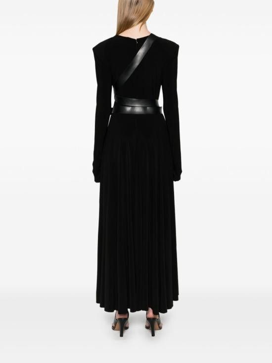 Norma Kamali NORMA KAMALI Women Long Skirts KK3243PLF88 001 Black Size M / US 6-8 / IT 42-44 - 4 Thumbnail