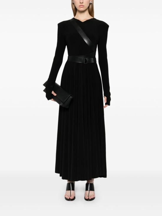 Norma Kamali NORMA KAMALI Women Long Skirts KK3243PLF88 001 Black Size XS / US 0-2 / IT 36-38 - 3 Thumbnail
