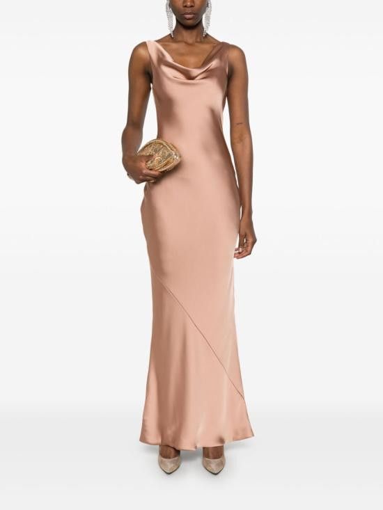 Norma Kamali NORMA KAMALI Women Long Skirts ST1253CB739 833 Beige Size XXS / US 00 / IT 34 - 5 Thumbnail