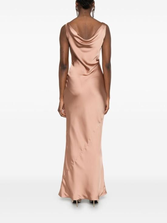 Norma Kamali NORMA KAMALI Women Long Skirts ST1253CB739 833 Beige Size XXS / US 00 / IT 34 - 4 Thumbnail