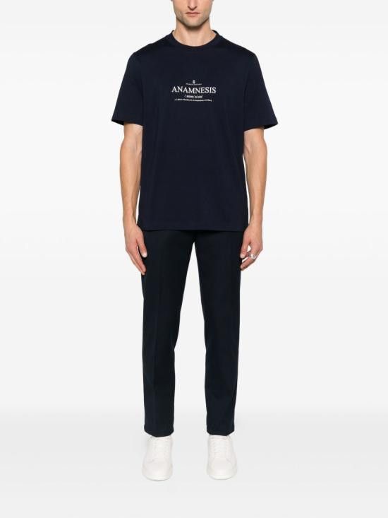 Brunello Cucinelli BRUNELLO CUCINELLI Men T-Shirts M0B138495 CEB08 Blue Size US XXL / EU 58 / 5 - 3 Thumbnail