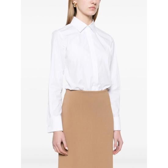 Max Mara MAX MARA Women Shirts ANGORA 443 001 WHITE Size XS / US 0-2 / IT 36-38 - 3 Thumbnail