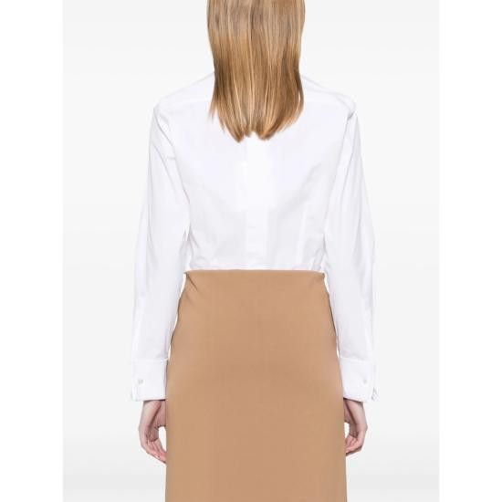 Max Mara MAX MARA Women Shirts ANGORA 443 001 WHITE Size XS / US 0-2 / IT 36-38 - 2 Thumbnail