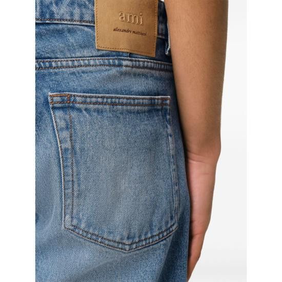 AMI AMI Men Denim Pants HTR001 DE0046 480 BLUE Size US 29 - 2 Thumbnail