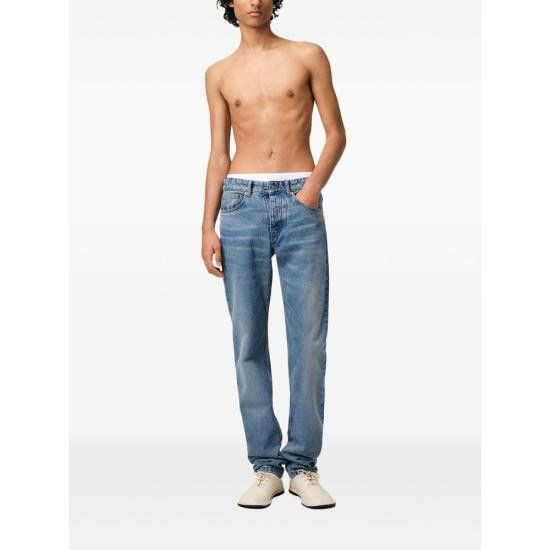 AMI AMI Men Denim Pants HTR001 DE0046 480 BLUE Size US 33 - 5 Thumbnail
