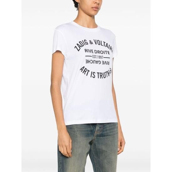 Zadig & Voltaire ZADIG & VOLTAIRE Women Tops JWTS02769 WHITE Size M / US 6-8 / IT 42-44 - 2 Thumbnail