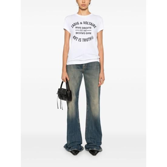 Zadig & Voltaire ZADIG & VOLTAIRE Women Tops JWTS02769 WHITE Size M / US 6-8 / IT 42-44 - 3 Thumbnail