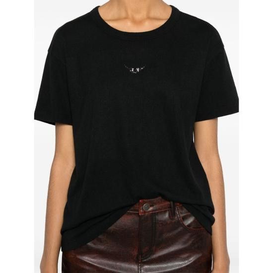 Zadig & Voltaire ZADIG & VOLTAIRE Women Tops JWTS01669 NOIR BLACK Size M / US 6-8 / IT 42-44 - 3 Thumbnail