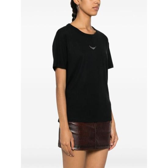 Zadig & Voltaire ZADIG & VOLTAIRE Women Tops JWTS01669 NOIR BLACK Size M / US 6-8 / IT 42-44 - 4 Thumbnail