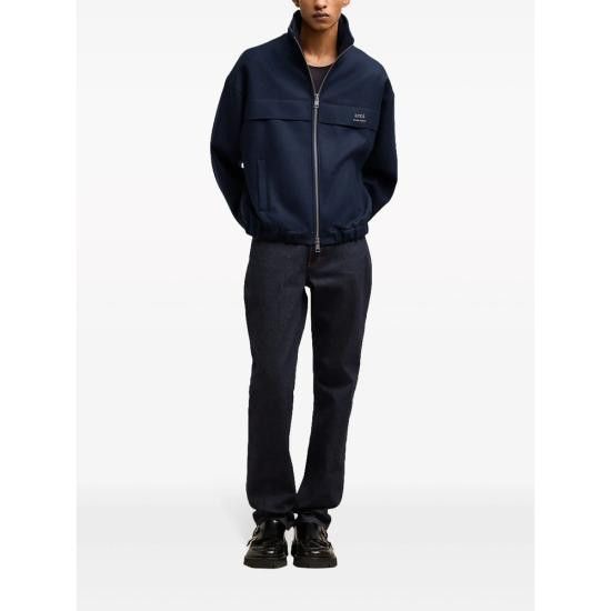 AMI AMI Men Jacket HJK058 WV0018 4011 BLUE Size US XL / EU 56 / 4 - 5 Thumbnail