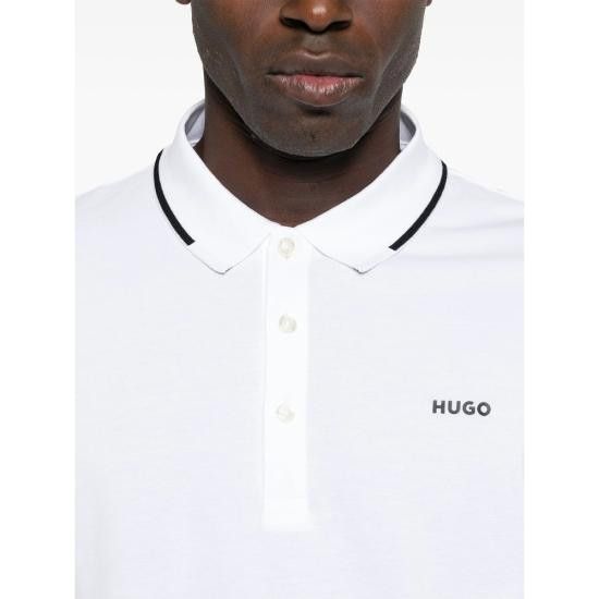 Hugo Boss HUGO BOSS Men Polo Shirts 50467344 100 WHITE Size US XL / EU 56 / 4 - 3 Thumbnail