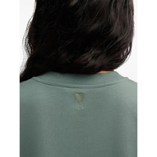 AMI AMI Men T-Shirts UTS024 726 4013 GREEN Size US M / EU 48-50 / 2 - 2 Thumbnail