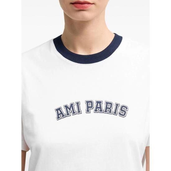 AMI AMI Men T-Shirts UTS047 724 100 WHITE Size US L / EU 52-54 / 3 - 6 Thumbnail
