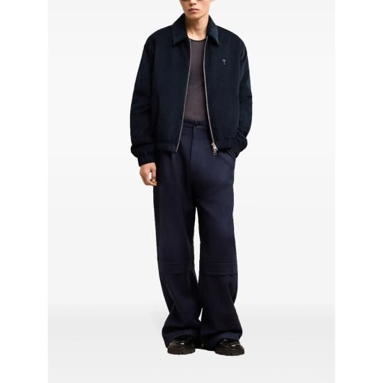 AMI AMI Men Bomber Jackets HJK037 CO0089 4011 BLUE Size US S / EU 44-46 / 1 - 3 Thumbnail