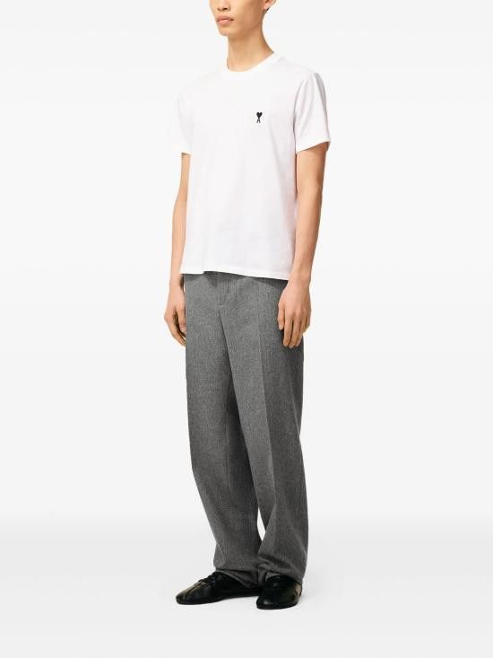 AMI AMI Men T-Shirts HTS346 724100 White Size US M / EU 48-50 / 2 - 3 Thumbnail