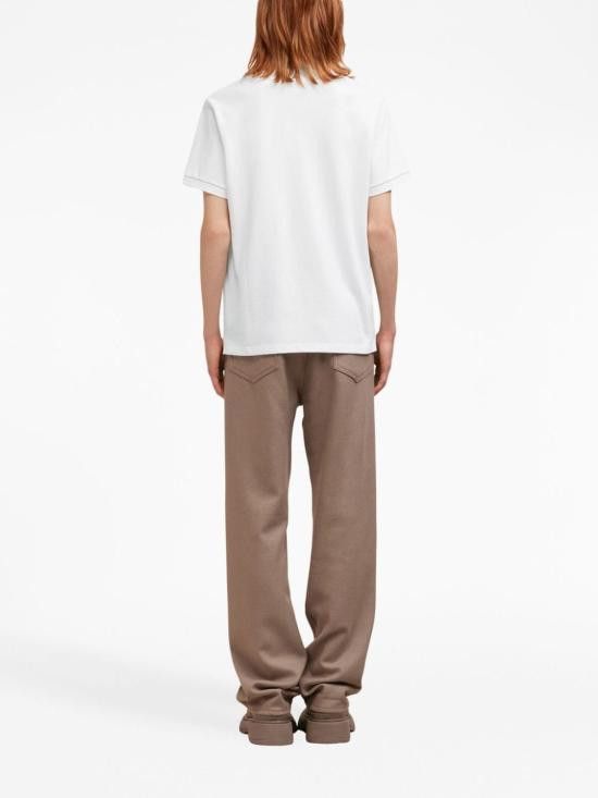 AMI AMI Men Polo Shirts BFUPL001 760100 White Size US L / EU 52-54 / 3 - 4 Thumbnail