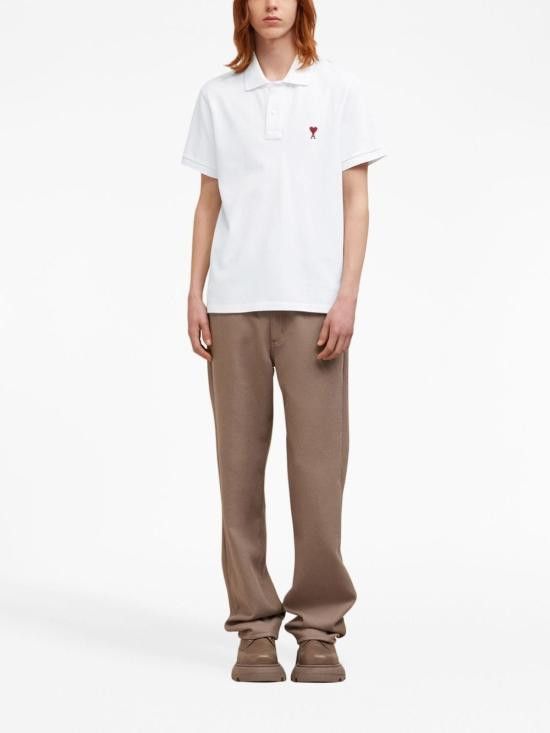 AMI AMI Men Polo Shirts BFUPL001 760100 White Size US S / EU 44-46 / 1 - 6 Thumbnail