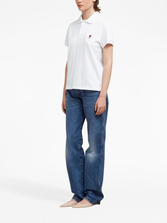 AMI AMI Men Polo Shirts BFUPL001 760100 White Size US XL / EU 56 / 4 - 5 Thumbnail