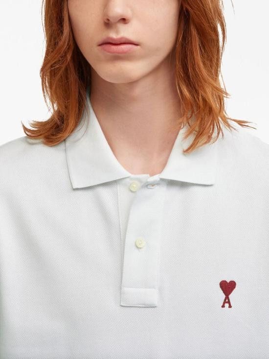 AMI AMI Men Polo Shirts BFUPL001 760100 White Size US XL / EU 56 / 4 - 2 Thumbnail