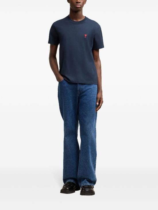 AMI AMI Men T-Shirts BFUTS035 724430 Blue Size US L / EU 52-54 / 3 - 5 Thumbnail